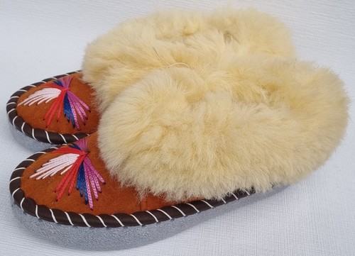 Sheepskin warm slippers