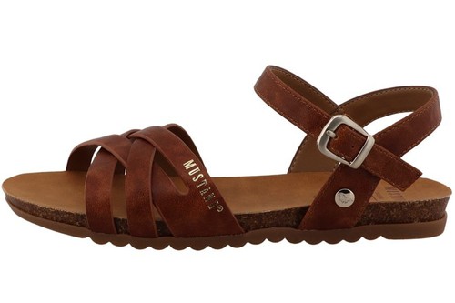 Mustang damen sandale cognac - mustang,