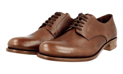 Prada saffiano leather derby - prada,