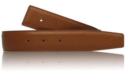 Leather belt reversible belt