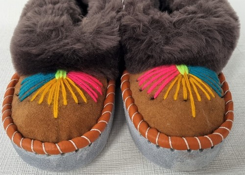 Sheepskin warm slippers