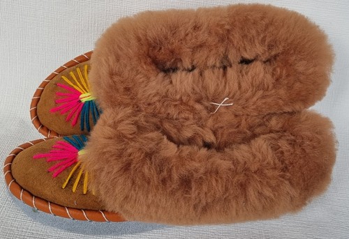 Sheepskin warm slippers