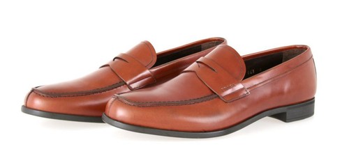 Prada leather penny loafer - penny,