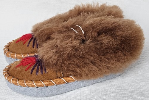 Sheepskin warm slippers size